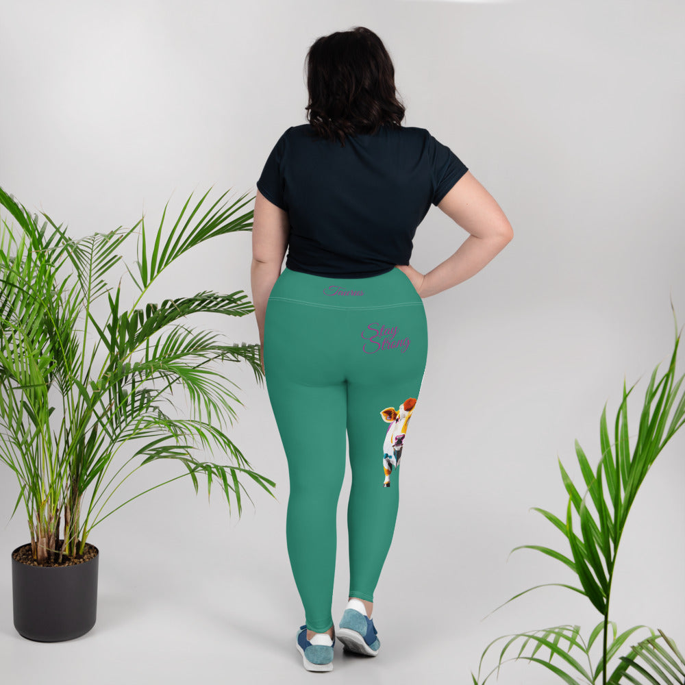 ELF GREEN TAURUS PLUS SIZE LEGGINGS NINAH 1