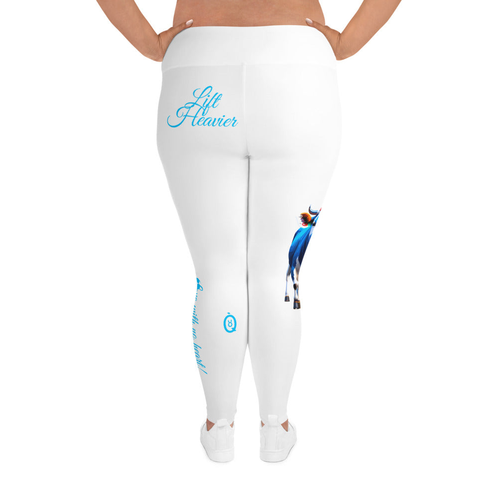 WHITE TAURUS PLUS SIZE LEGGINGS NINAH 2