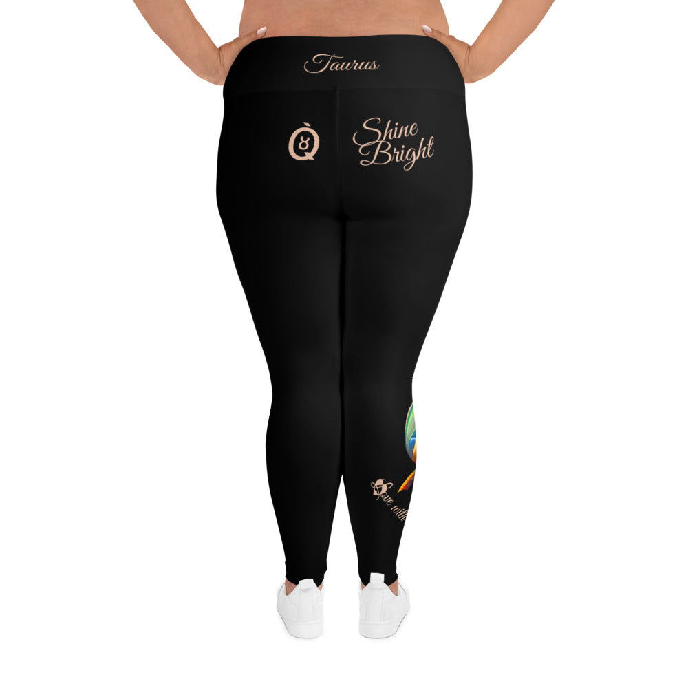 BLACK TAURUS PLUS SIZE LEGGINGS NINAH 3