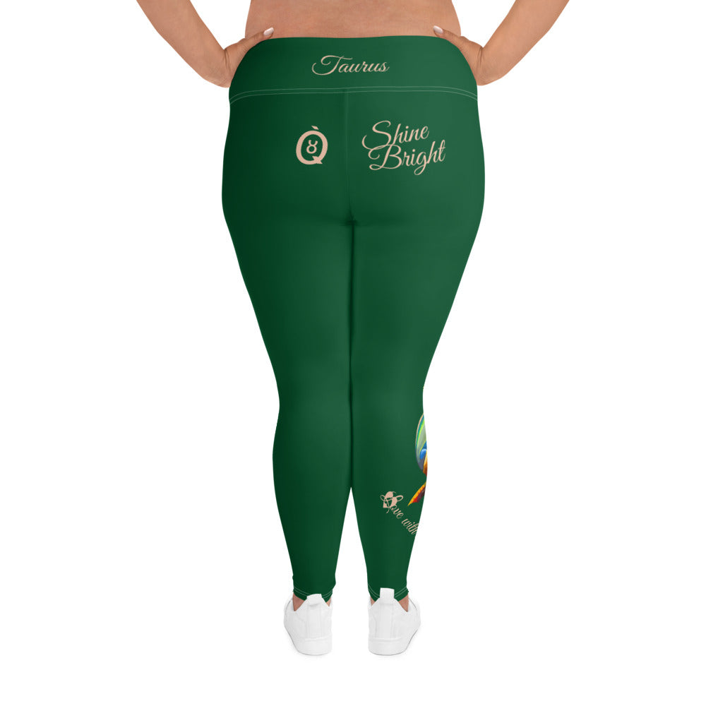 FOREST GREEN TAURUS PLUS SIZE LEGGINGS NINAH 3