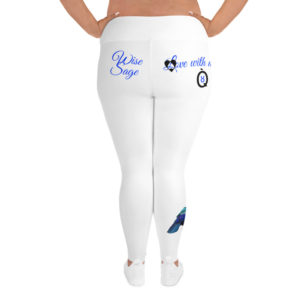 WHITE TAURUS PLUS SIZE LEGGINGS NINAH 4