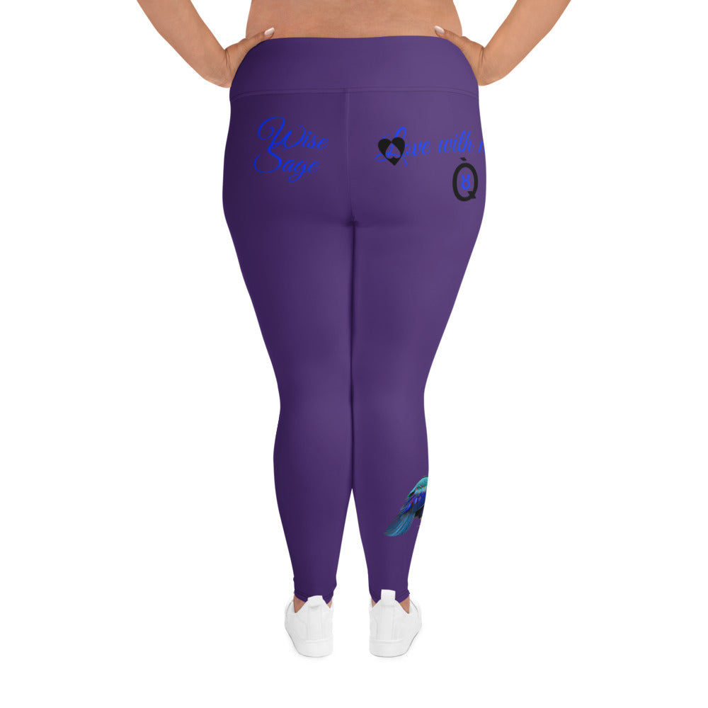 PURPLE TAURUS PLUS SIZE LEGGINGS NINAH 4