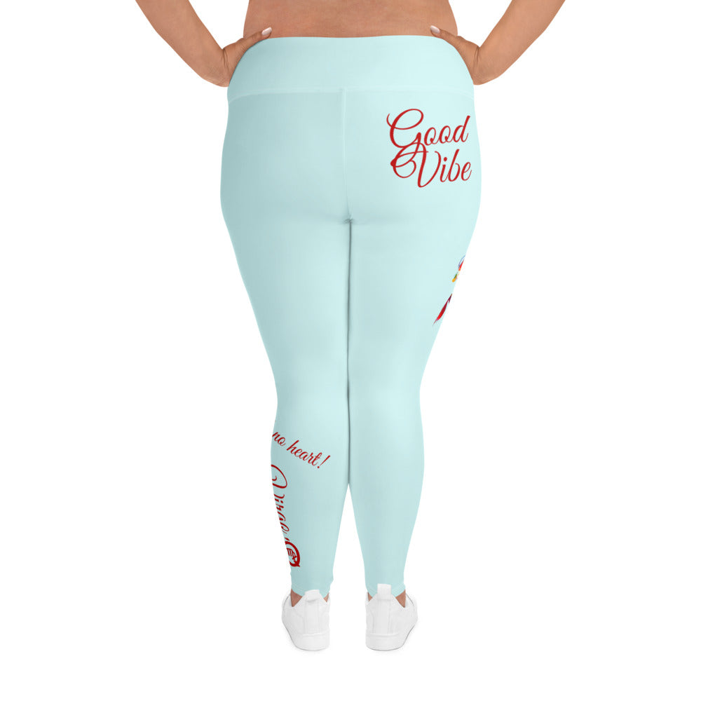 LIGHT CYAN VIRGO PLUS SIZE LEGGINGS NINAH 2