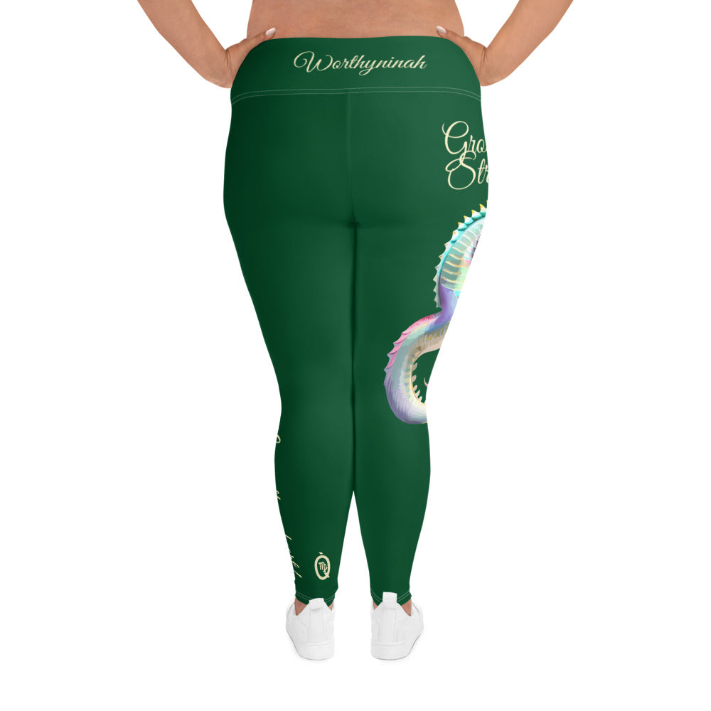 FOREST GREEN VIRGO PLUS SIZE LEGGINGS NINAH 3