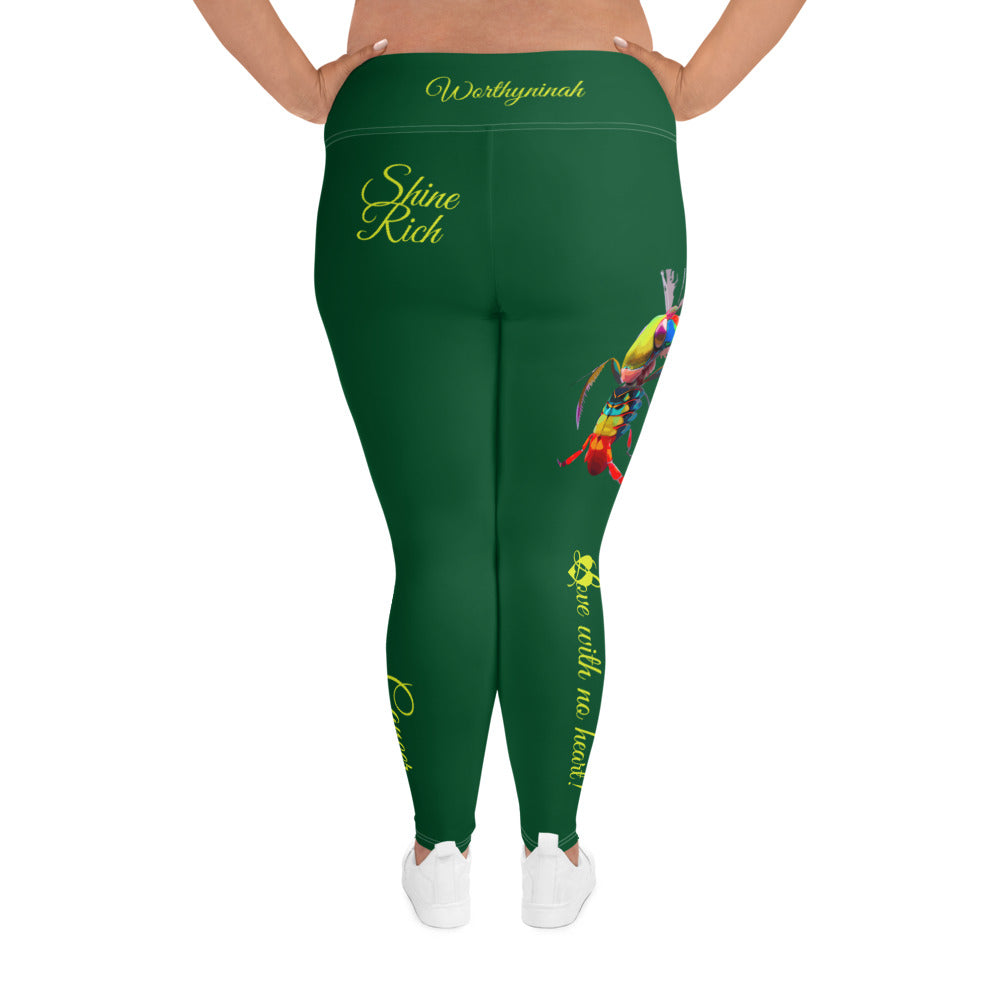 FOREST GREEN CANCER PLUS SIZE LEGGINGS NINAH 5