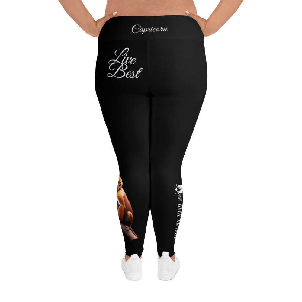 BLACK CAPRICORN PLUS SIZE LEGGINGS NINAH 5