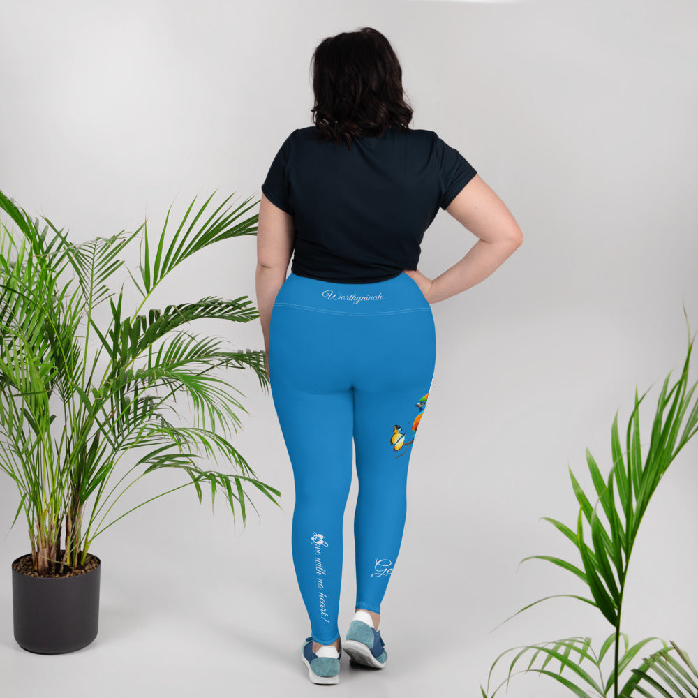 NAVY BLUE GEMINI PLUS SIZE LEGGINGS NINAH 5