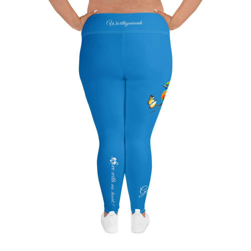 NAVY BLUE GEMINI PLUS SIZE LEGGINGS NINAH 5