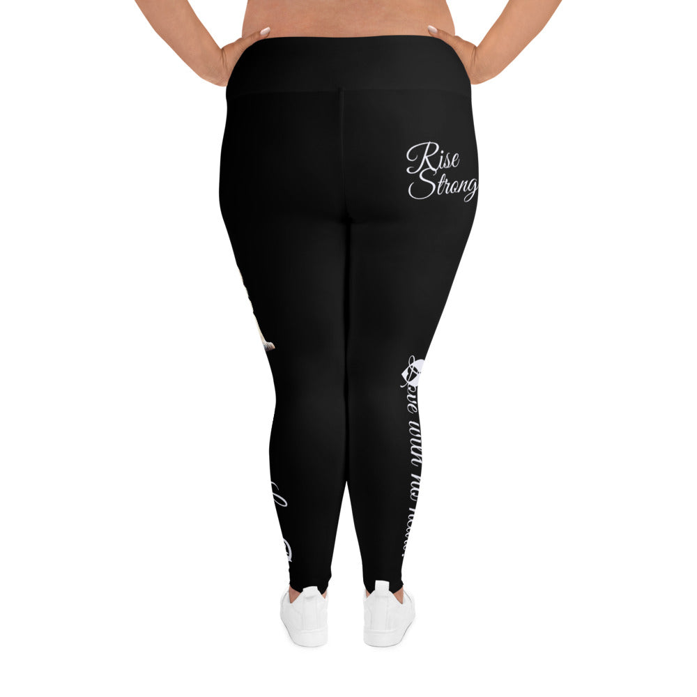 BLACK LEO PLUS SIZE LEGGINGS NINAH 5