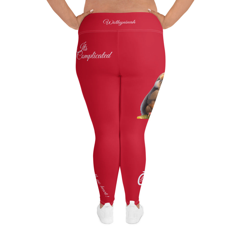 RED LIBRA PLUS SIZE LEGGINGS NINAH 5