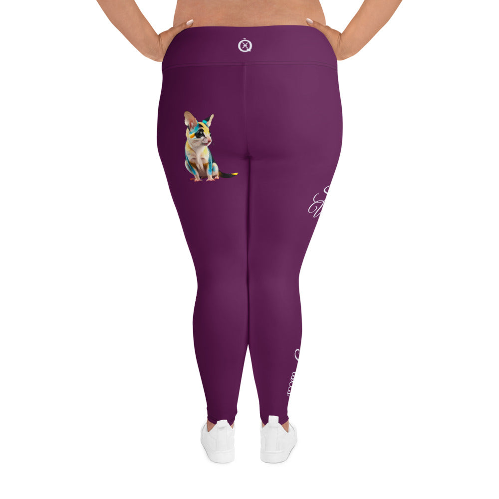 TYRIAN PURPLE PISCES PLUS SIZE LEGGINGS NINAH 5