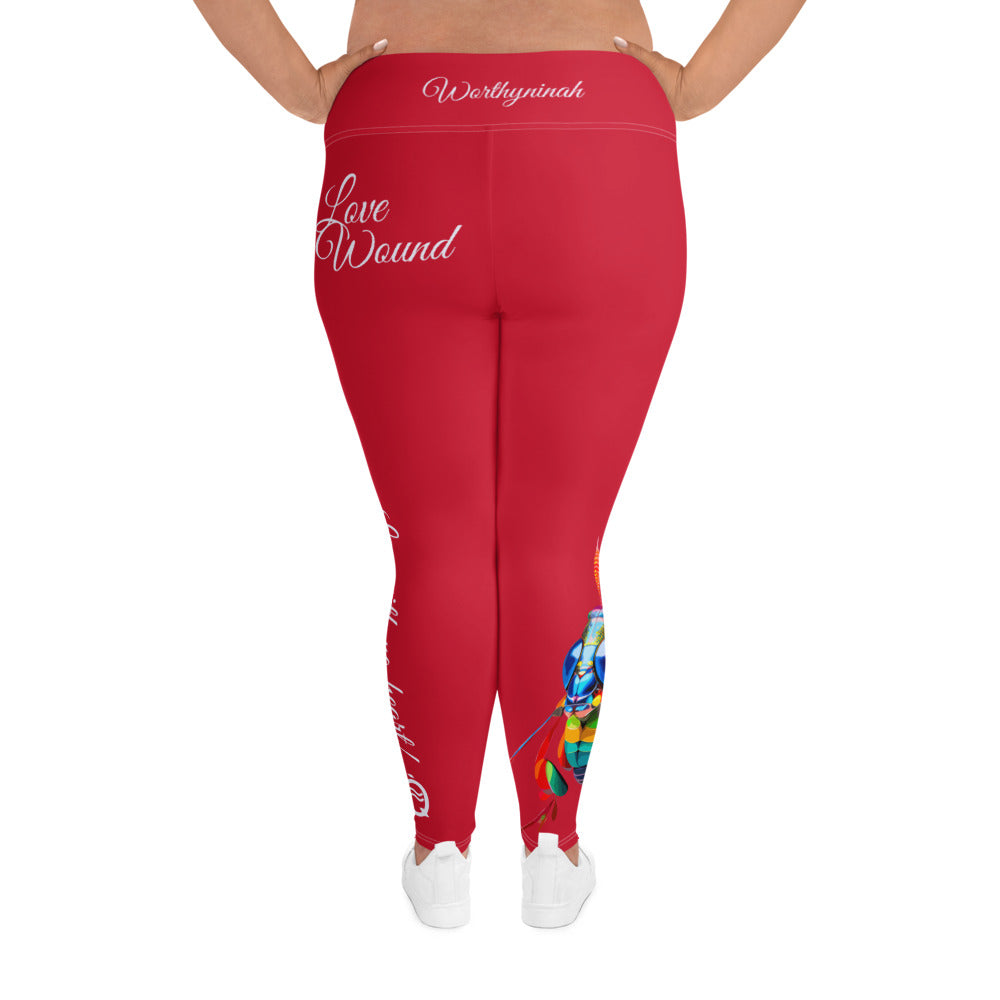 RED AQUARIUS PLUS SIZE LEGGINGS NINAH 5