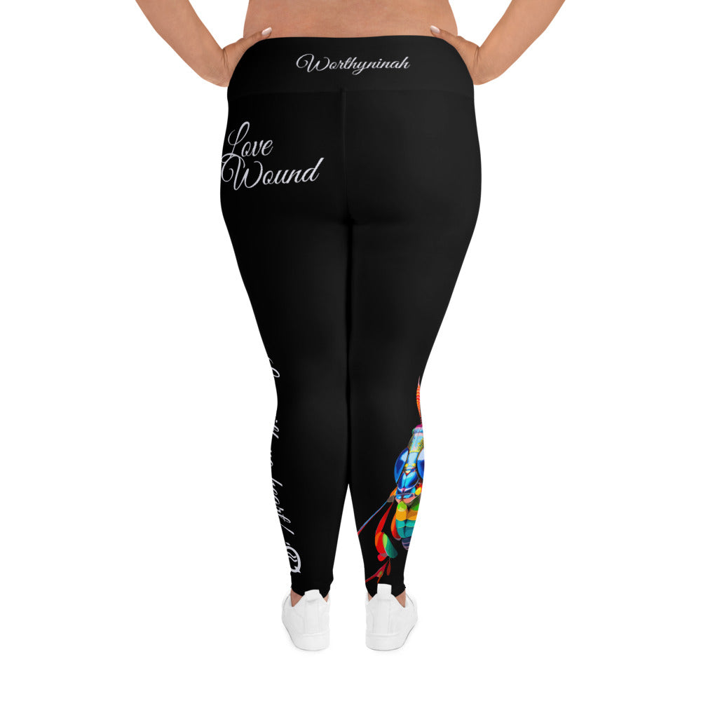 BLACK AQUARIUS PLUS SIZE LEGGINGS NINAH 5