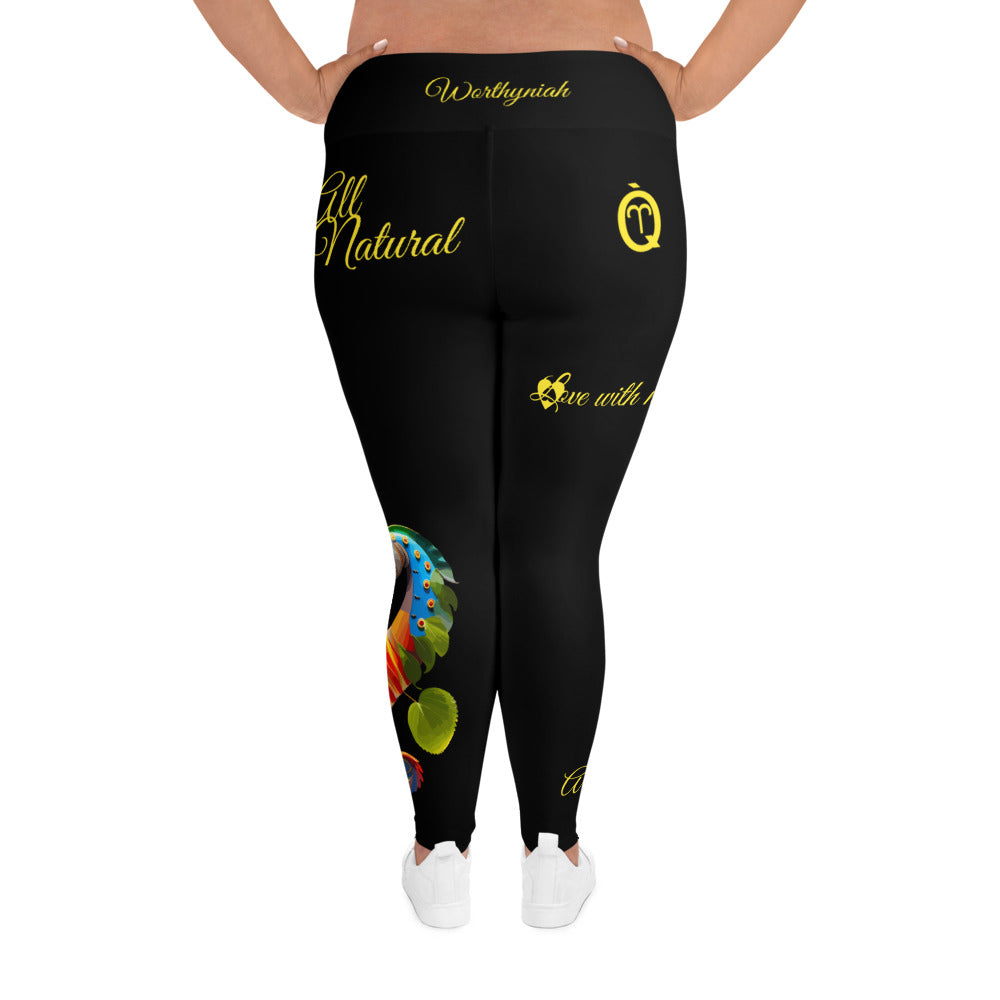 BLACK ARIES PLUS SIZE LEGGINGS NINAH 5