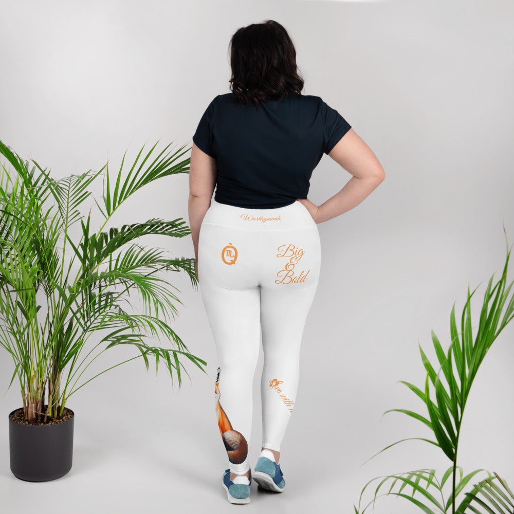 WHITE SCORPIO PLUS SIZE LEGGINGS NINAH 5