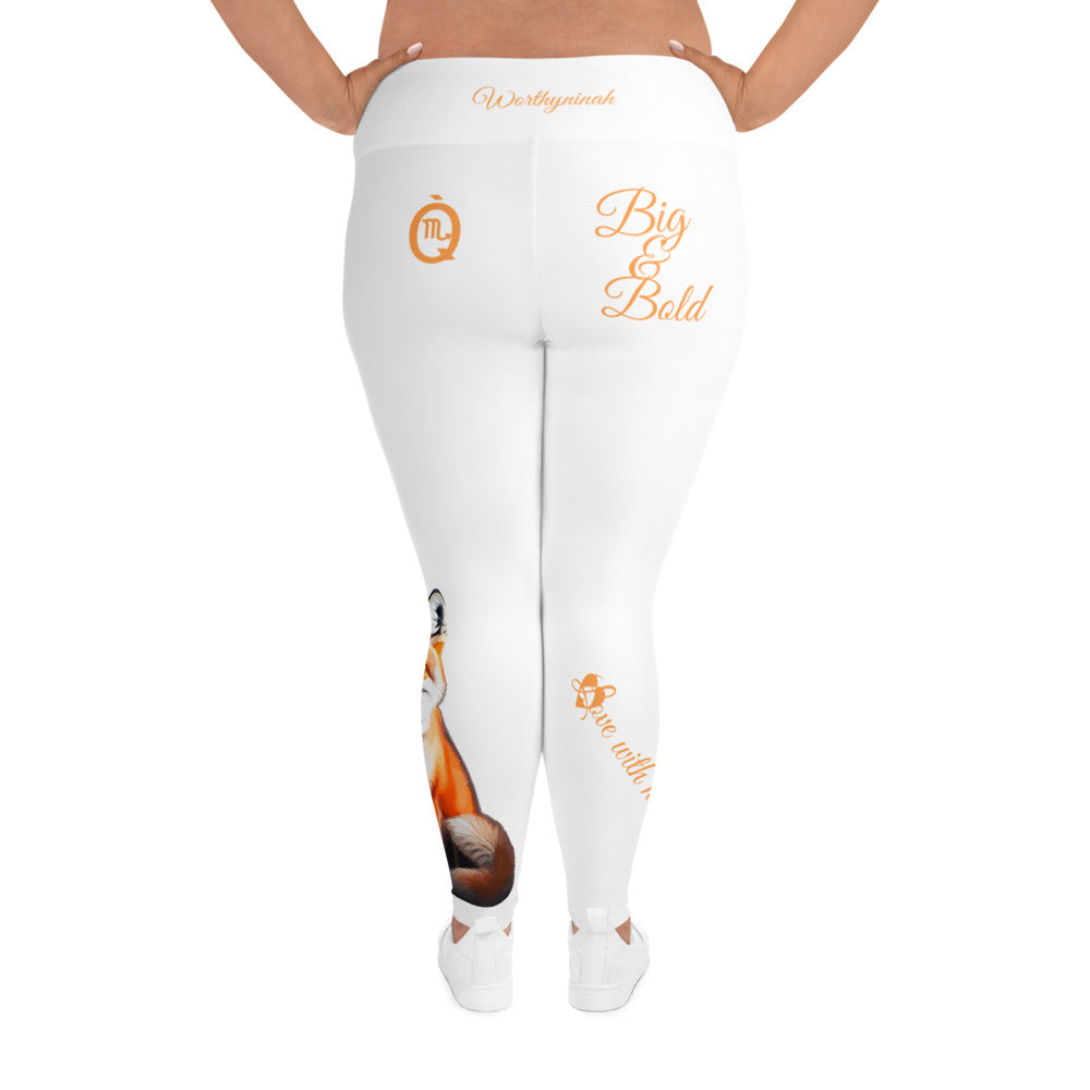 WHITE SCORPIO PLUS SIZE LEGGINGS NINAH 5