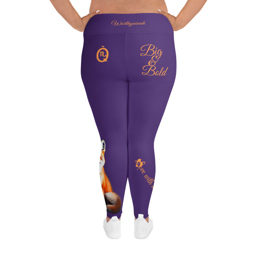 PURPLE SCORPIO PLUS SIZE LEGGINGS NINAH 5