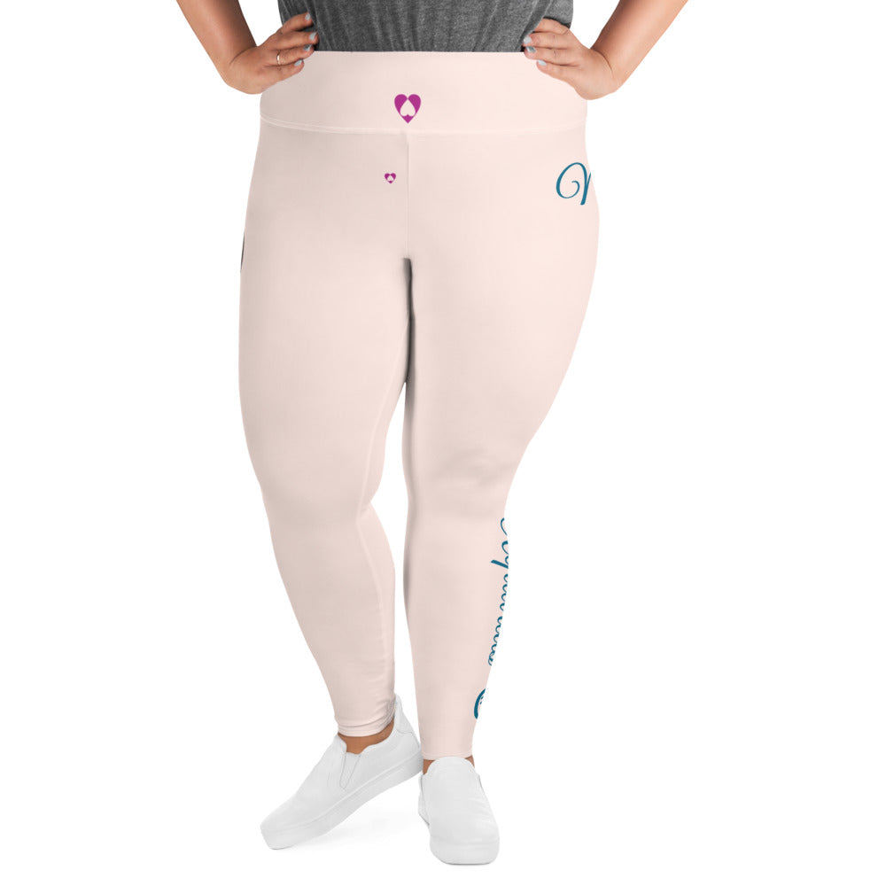 WISP PINK AQUARIUS PLUS SIZE LEGGINGS NINAH 2