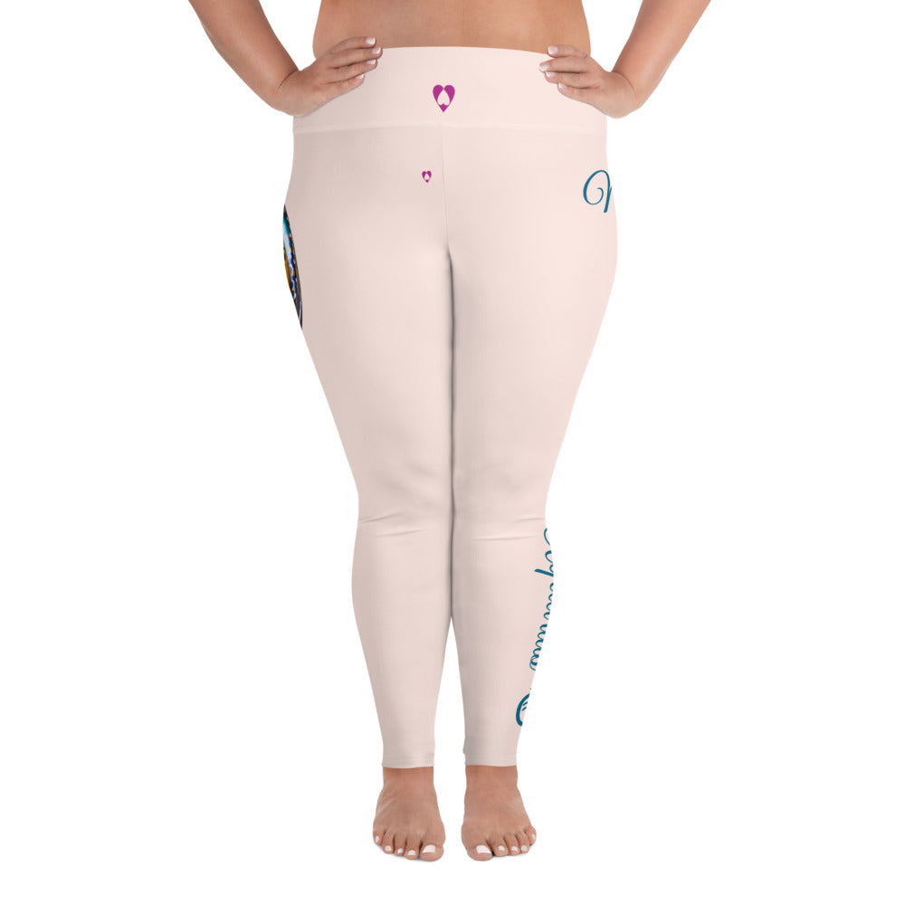 WISP PINK AQUARIUS PLUS SIZE LEGGINGS NINAH 2