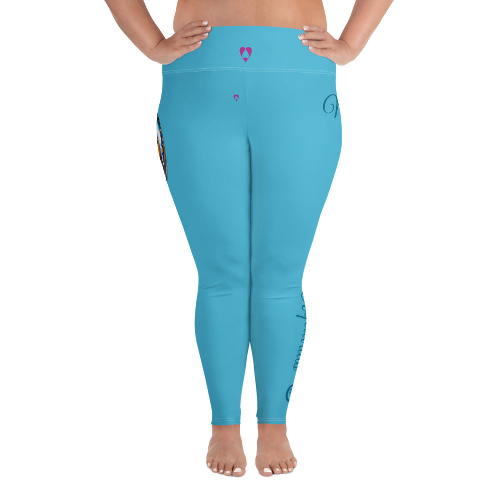 SUMMER SKY AQUARIUS PLUS SIZE LEGGINGS NINAH 2