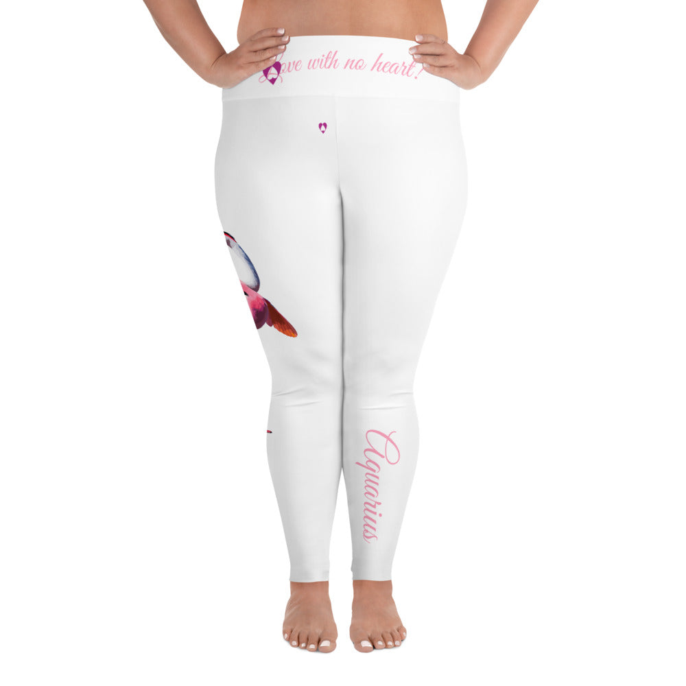 WHITE AQUARIUS PLUS SIZE LEGGINGS NINAH 4