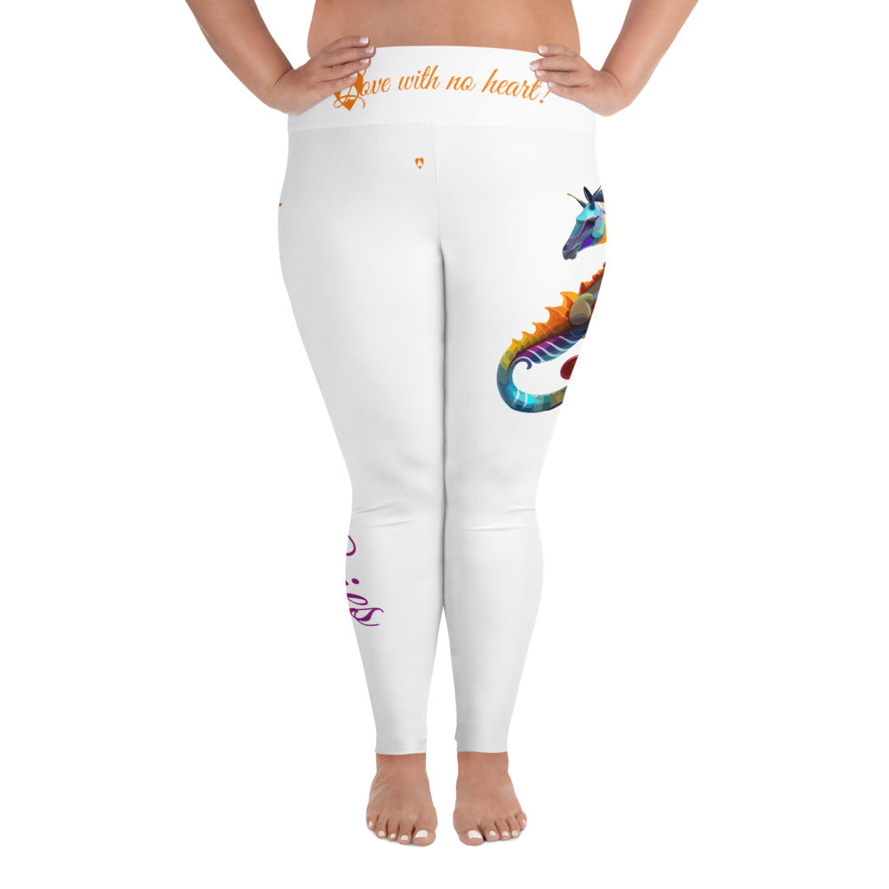 WHITE ARIES PLUS SIZE LEGGINGS NINAH 1