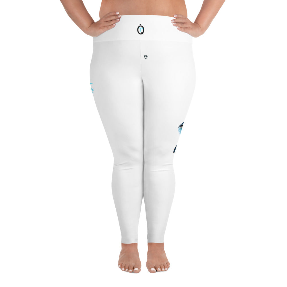 WHITE ARIES PLUS SIZE LEGGINGS NINAH 3