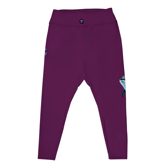 TYRIAN PURPLE ARIES PLUS SIZE LEGGINGS NINAH 3