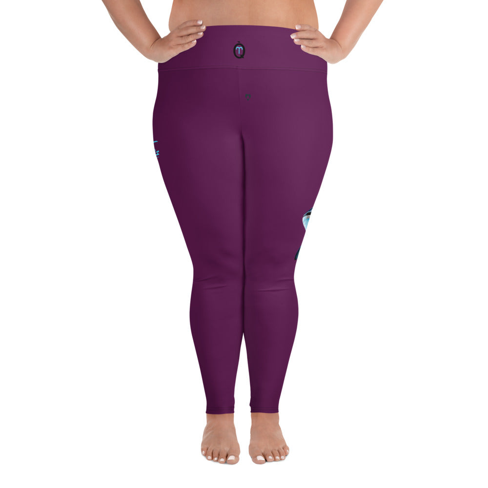 TYRIAN PURPLE ARIES PLUS SIZE LEGGINGS NINAH 3