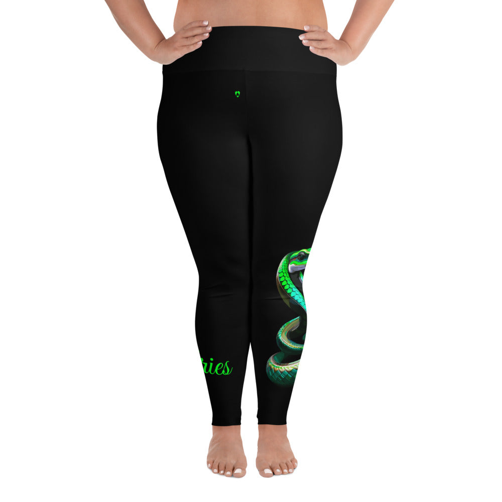 BLACK ARIES PLUS SIZE LEGGINGS NINAH 4