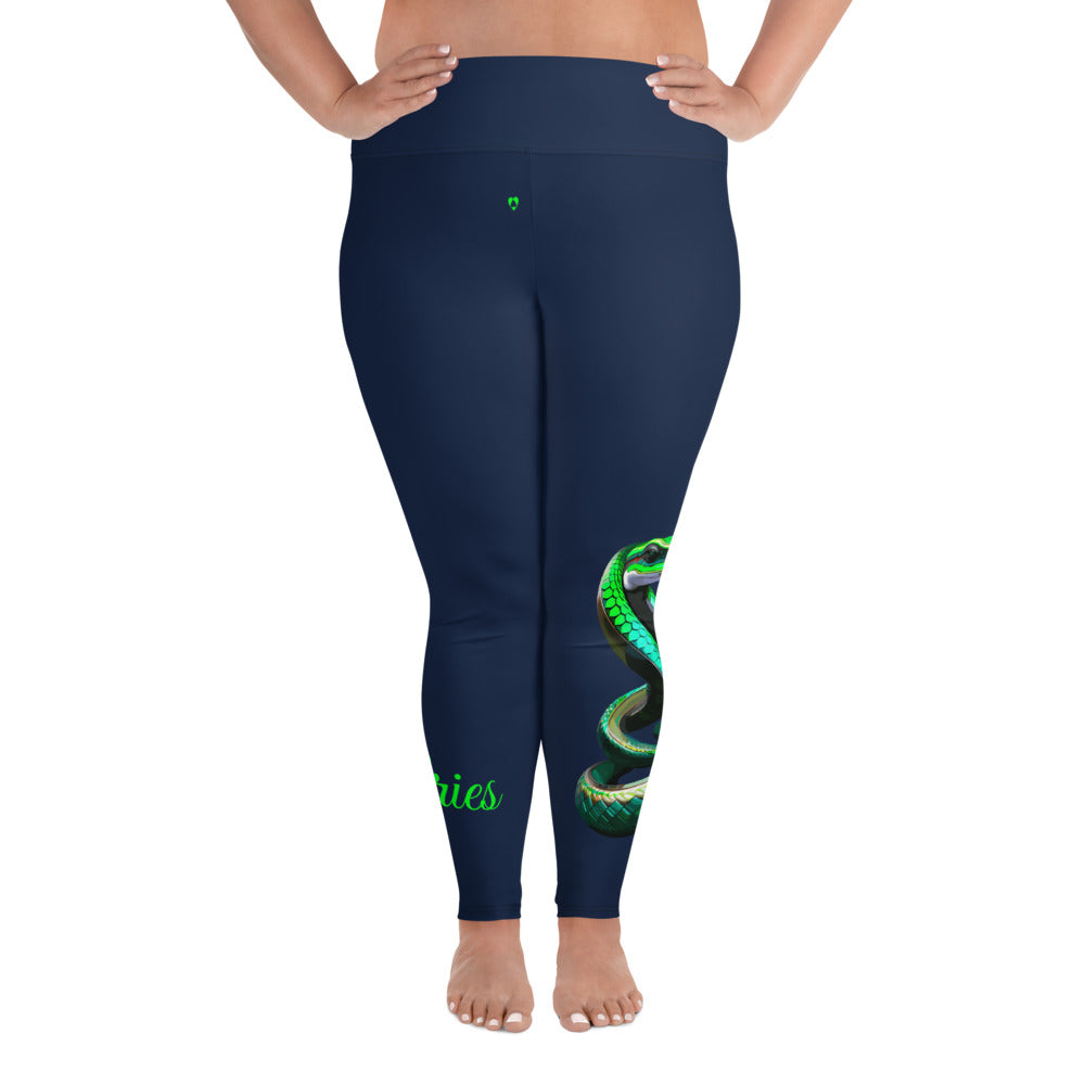 NAVY ARIES PLUS SIZE LEGGINGS NINAH 4