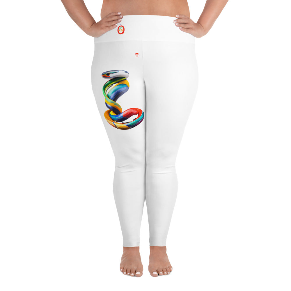 WHITE CANCER PLUS SIZE LEGGINGS NINAH 2