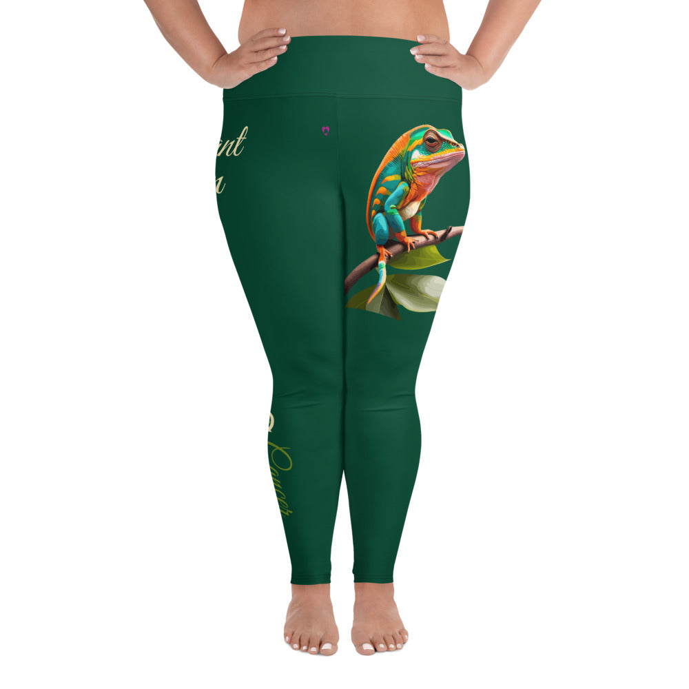 BRITISH RACING GREEN CANCER PLUS SIZE LEGGINGS NINAH 3