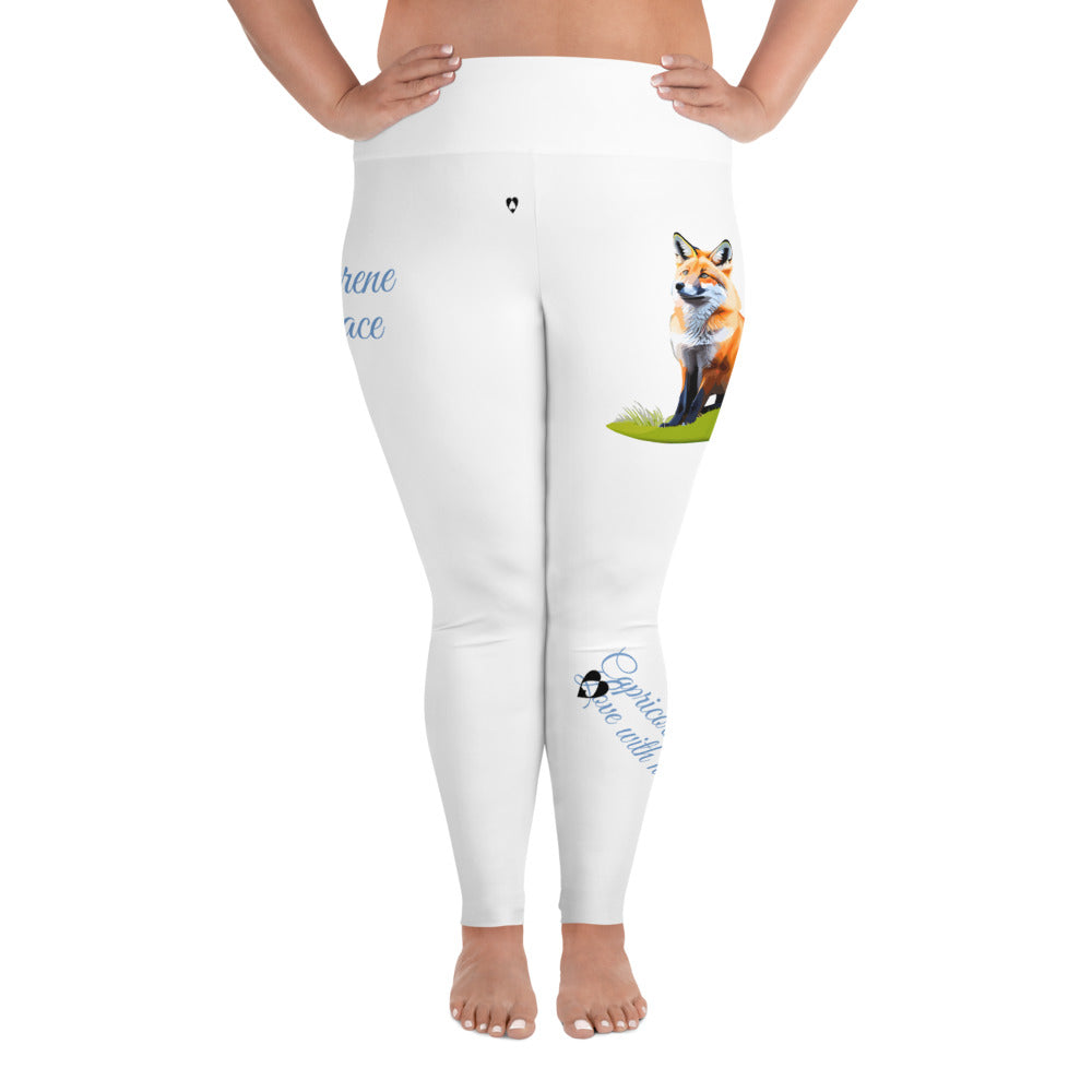 WHITE CAPRICORN PLUS SIZE LEGGINGS NINAH 2