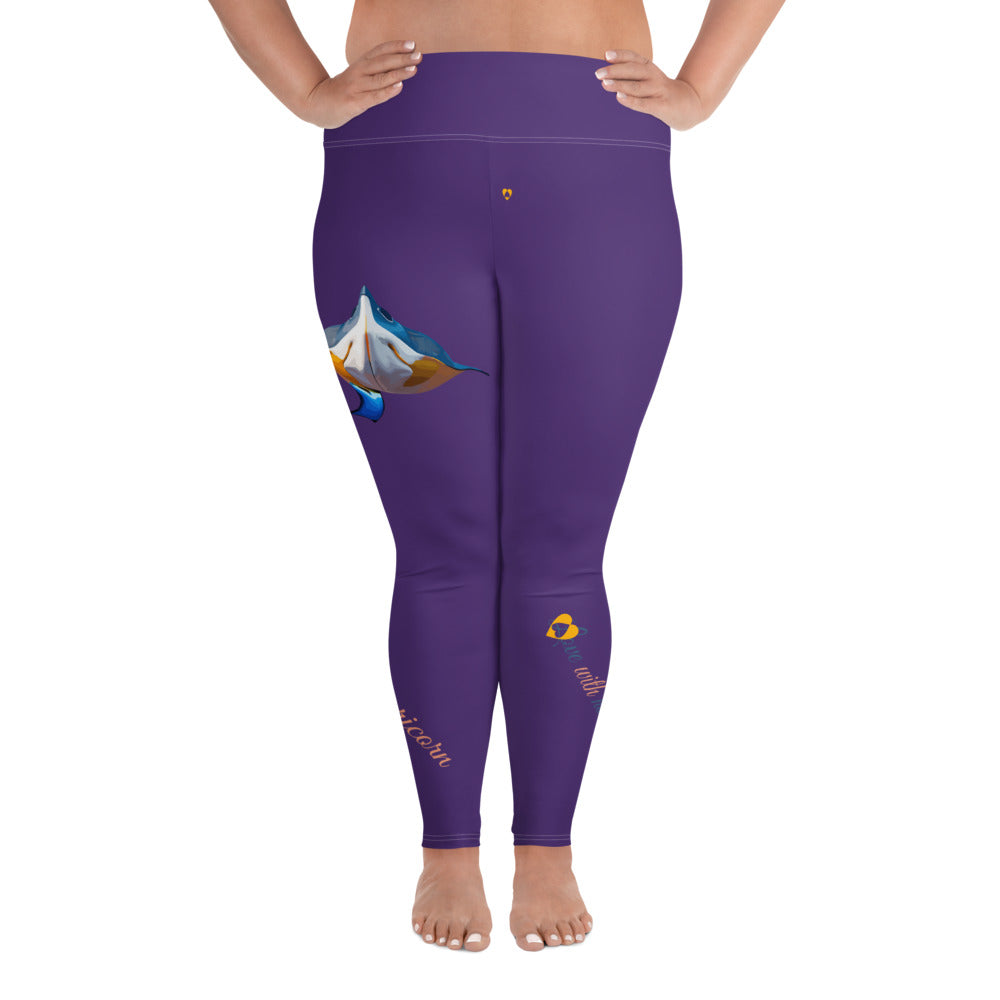 PURPLE CAPRICORN PLUS SIZE LEGGINGS NINAH 3