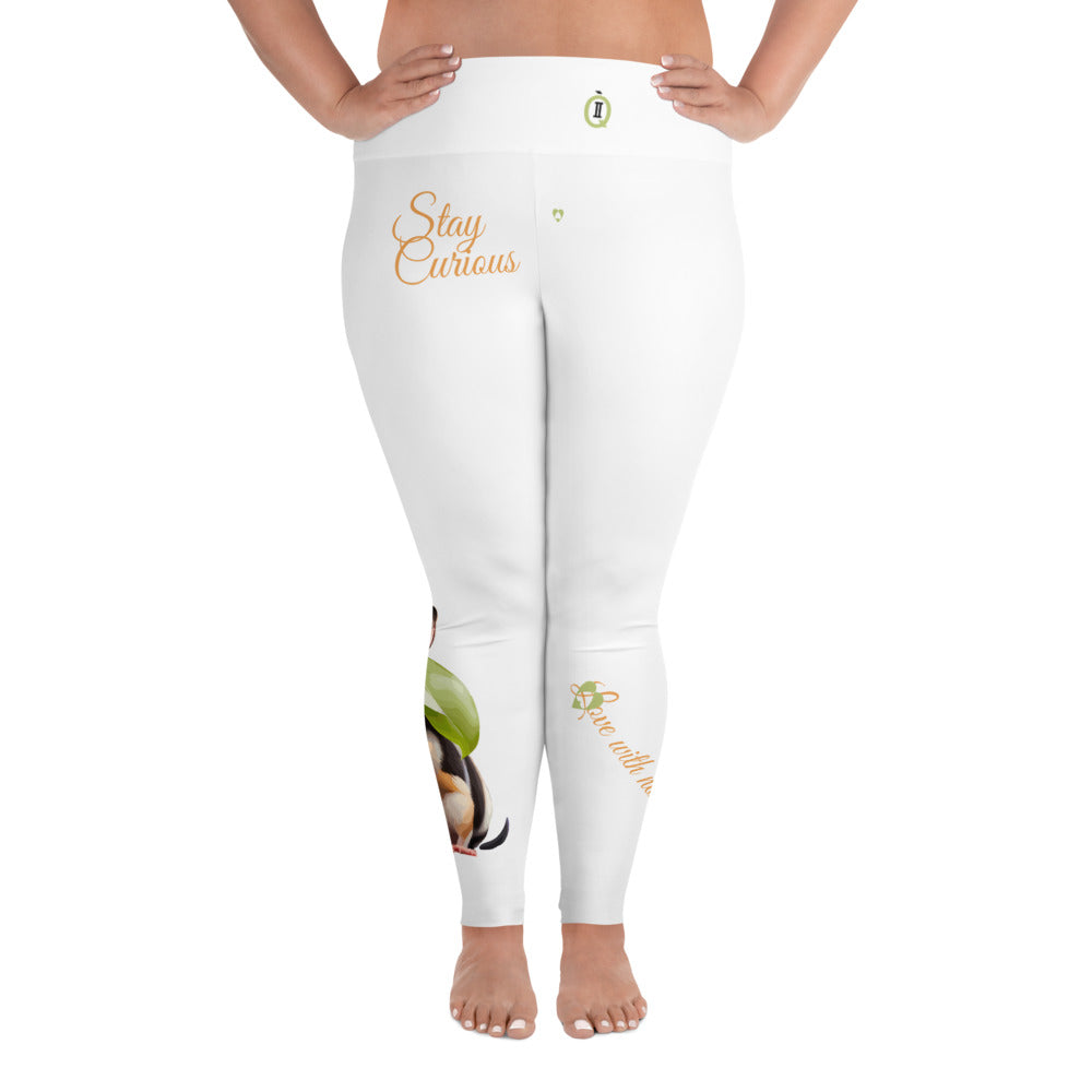 WHITE GEMINI PLUS SIZE LEGGINGS NINAH 2