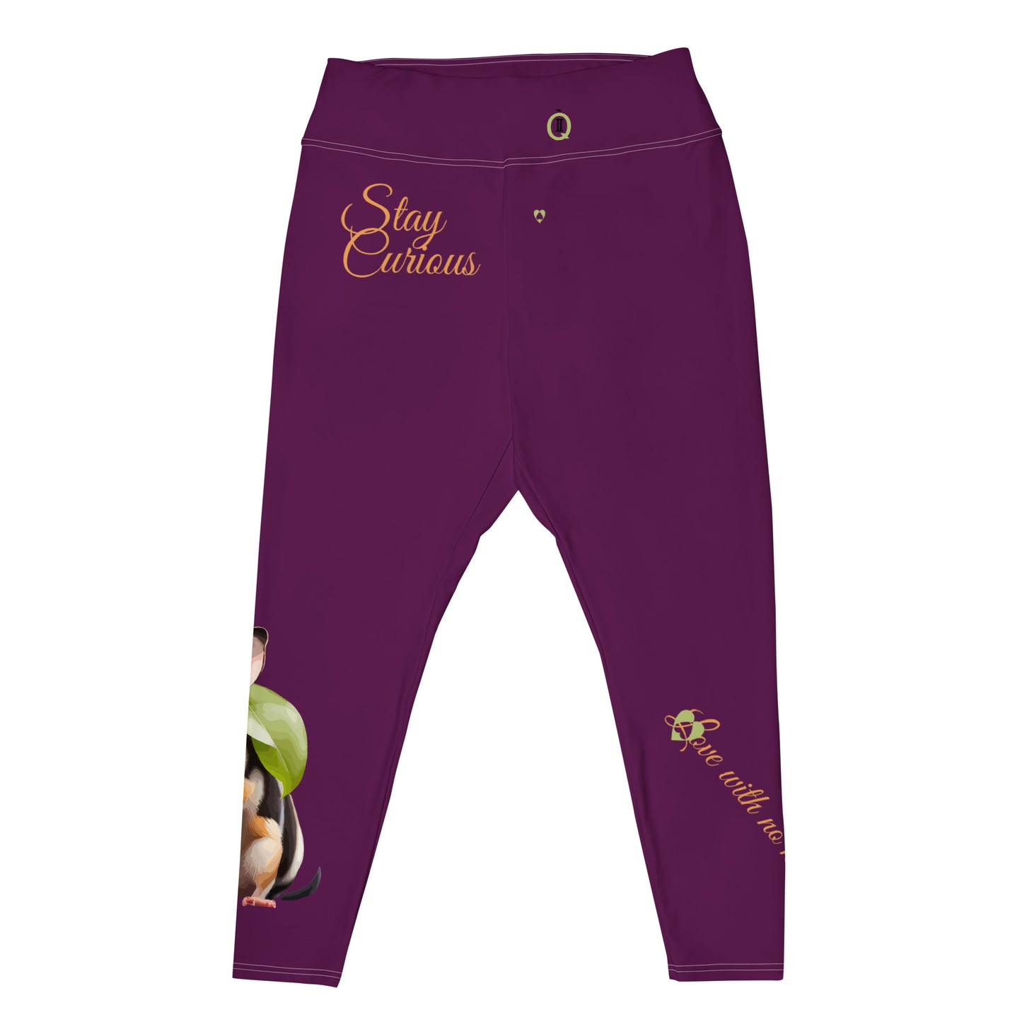 TYRIAN PURPLE GEMINI PLUS SIZE LEGGINGS NINAH 2