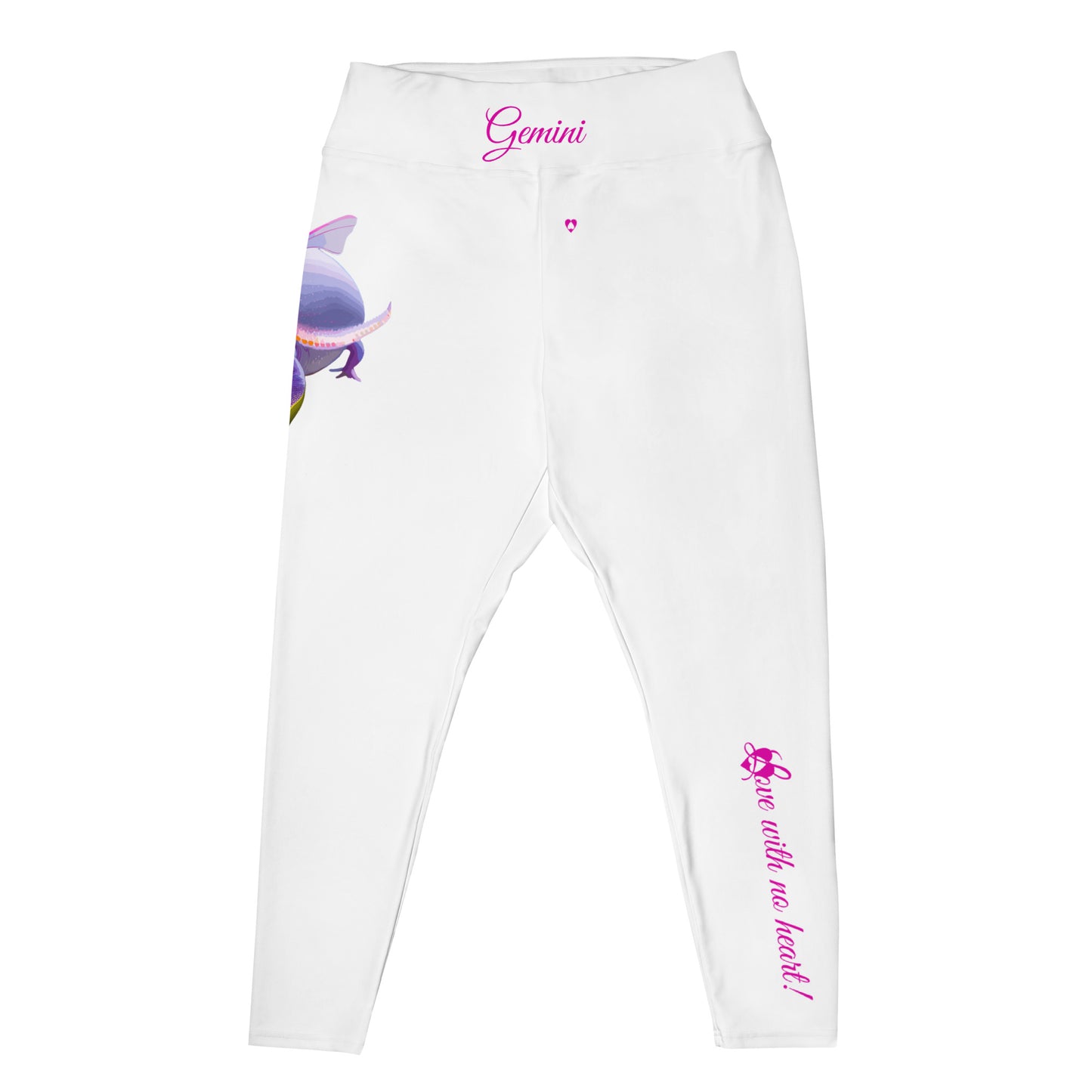 WHITE GEMINI PLUS SIZE LEGGINGS NINAH 3