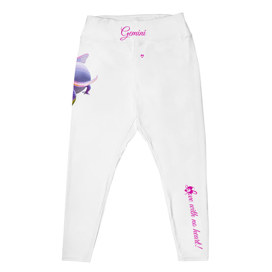 WHITE GEMINI PLUS SIZE LEGGINGS NINAH 3