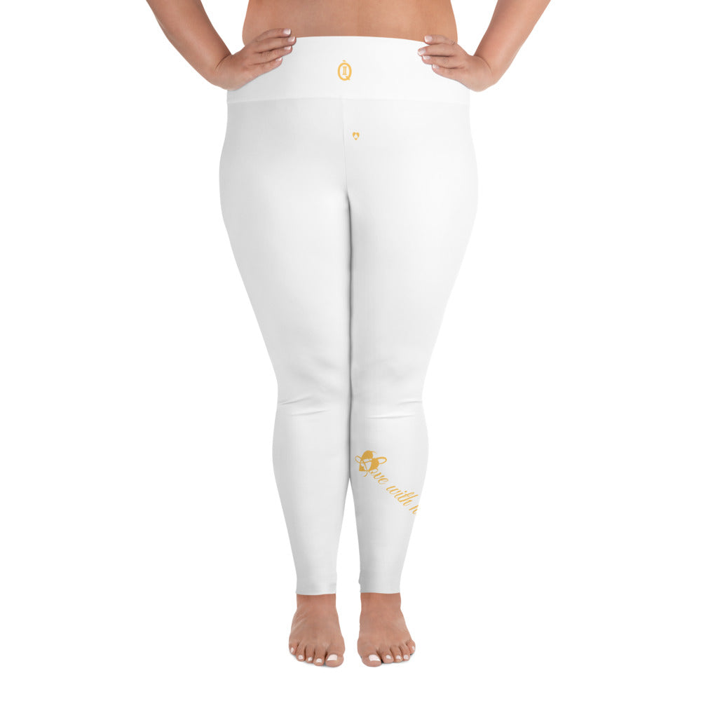 WHITE GEMINI PLUS SIZE LEGGINGS NINAH 4