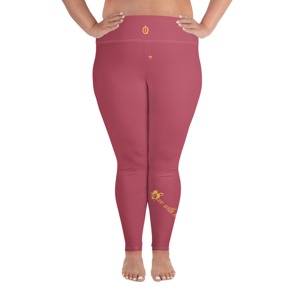 HIPPIE PINK GEMINI PLUS SIZE LEGGINGS NINAH 4