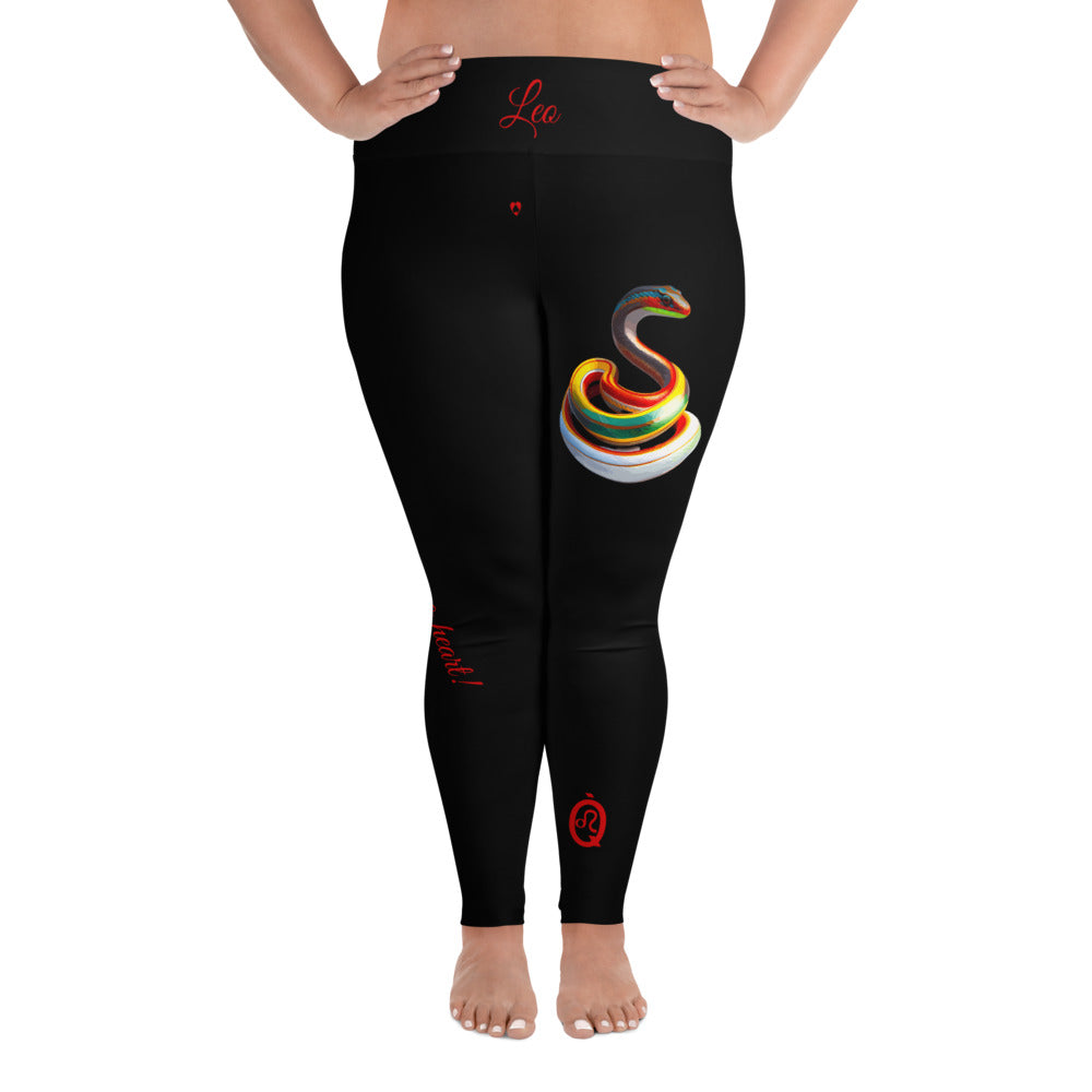 BLACK LEO PLUS SIZE LEGGINGS NINAH 2