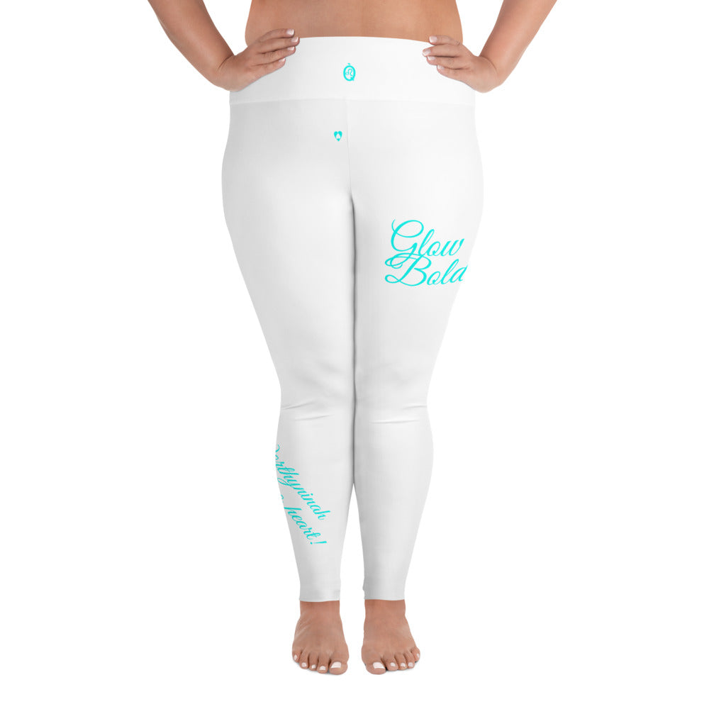 WHITE LEO PLUS SIZE LEGGINGS NINAH 4