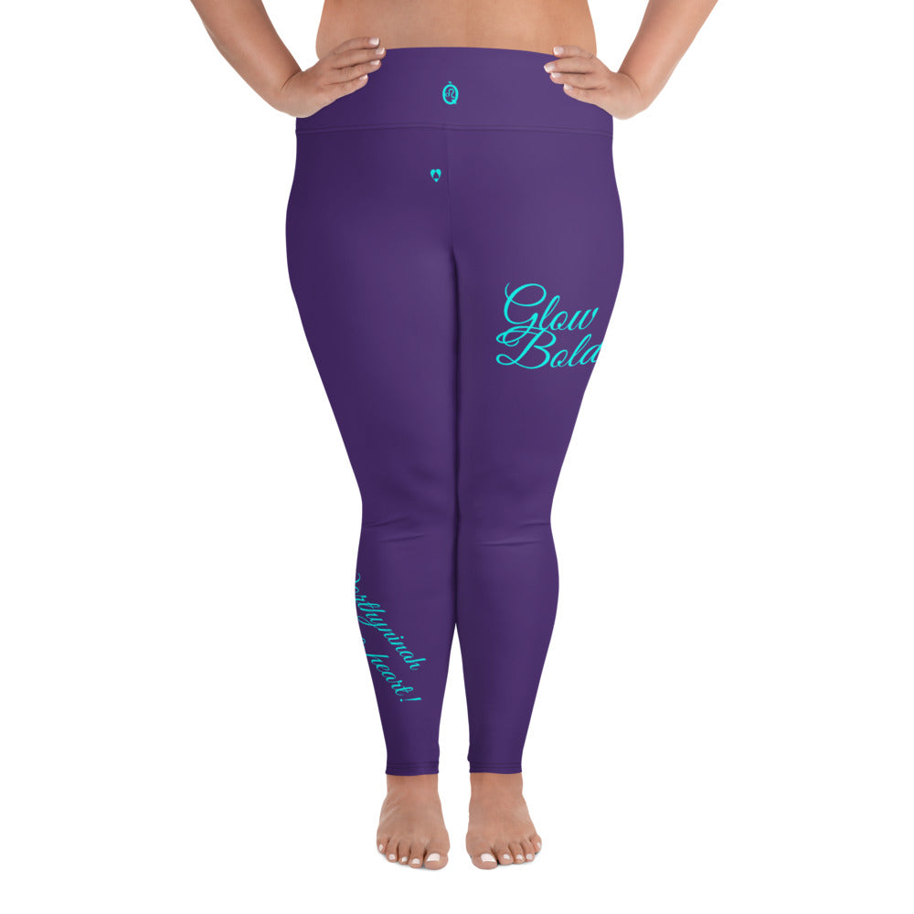 PURPLE LEO PLUS SIZE LEGGINGS NINAH 4