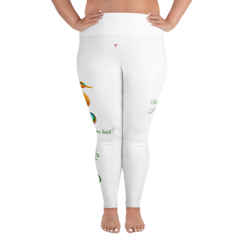 WHITE LIBRA PLUS SIZE LEGGINGS NINAH 3