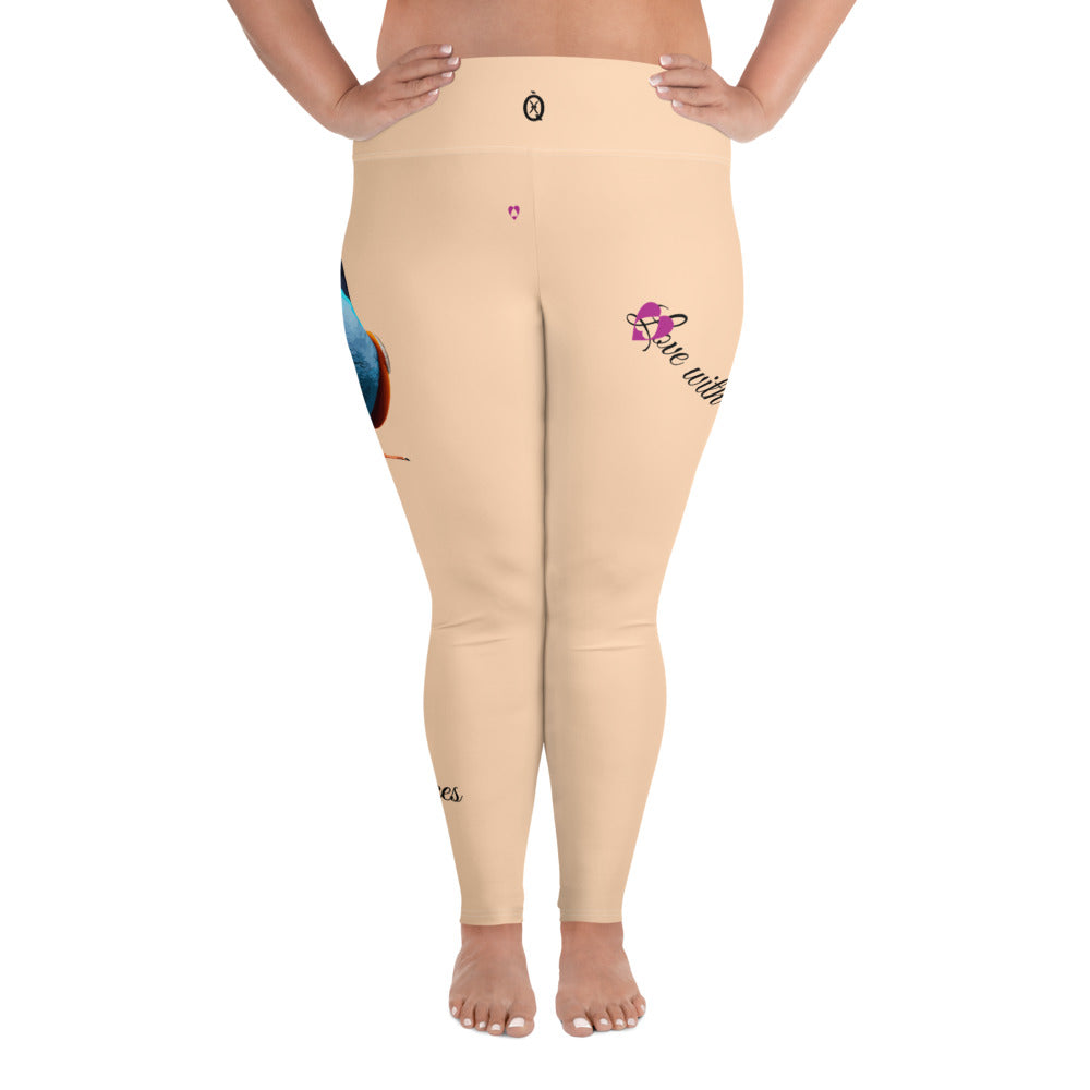 SANDY BEACH PISCES PLUS SIZE LEGGINGS NINAH 1