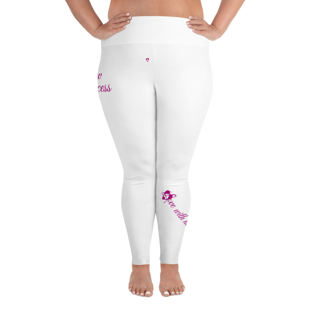 WHITE PISCES PLUS SIZE LEGGINGS NINAH 2