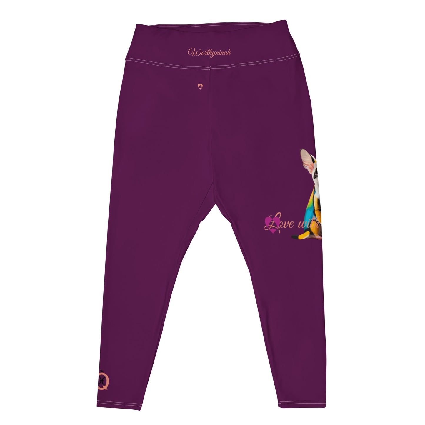 TYRIAN PURPLE PISCES PLUS SIZE LEGGINGS NINAH 4