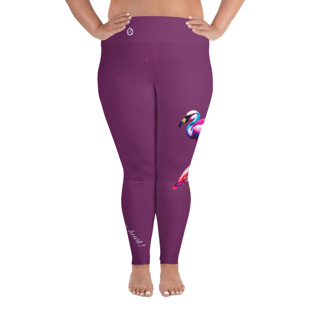 PALATINATE PURPLE SAGITTARIUS PLUS SIZE LEGGINGS NINAH 3