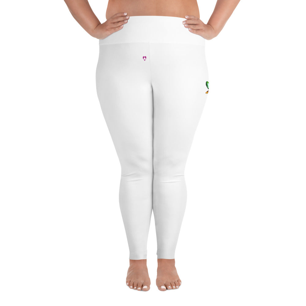 WHITE SCORPIO PLUS SIZE LEGGINGS NINAH 1